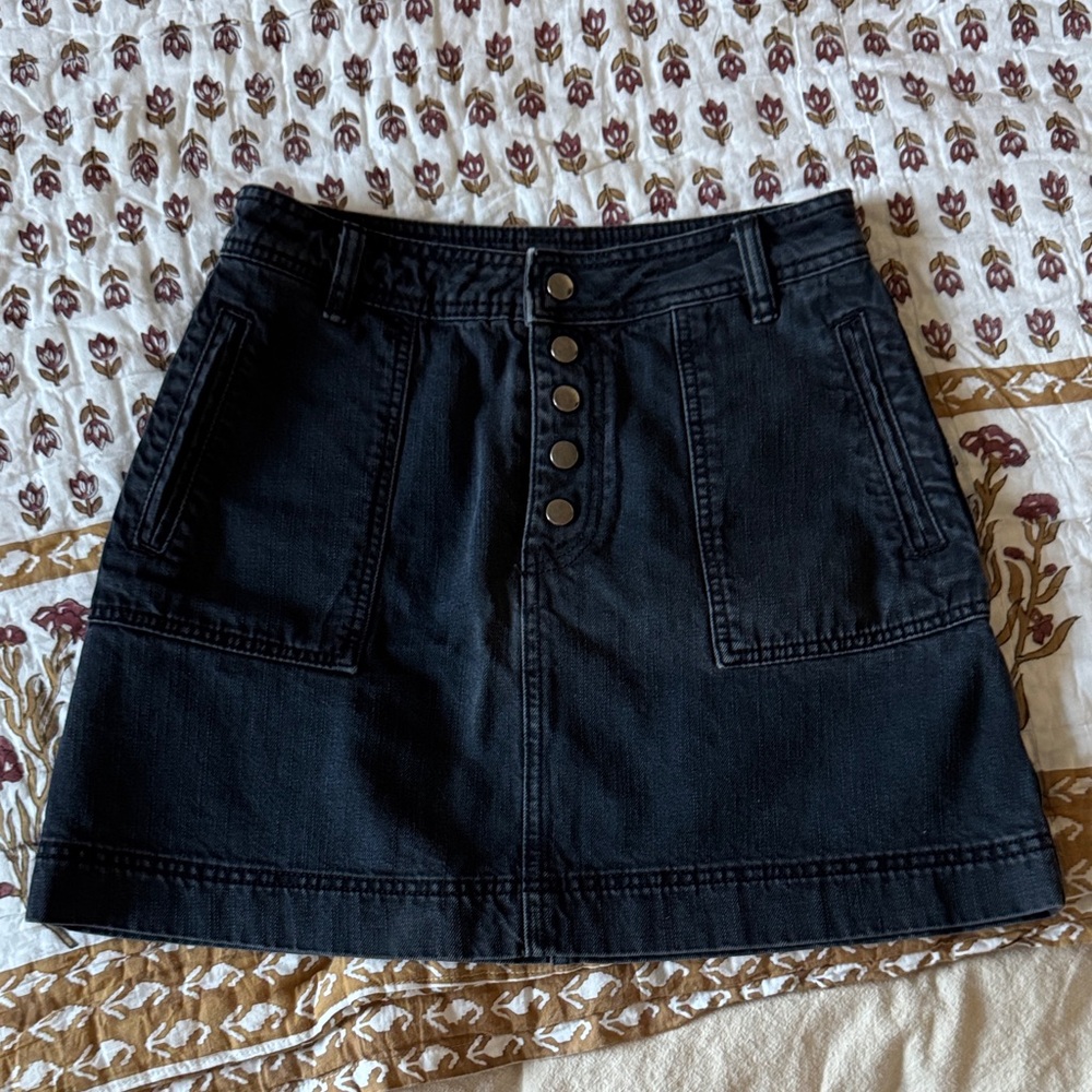 Free People Wildfire Denim Mini Skirt